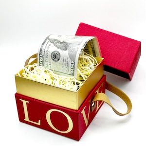 Unique Surprise Money Pull Gift Box | Cash box| Valentines,Birthday,Father’s&Mother’s Day,Anniversary,Graduation,Christmas,Special Occasion