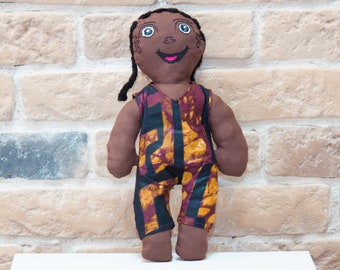 Cloth doll Jeanine from Burundi