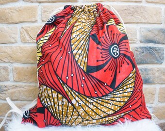 Fabric gym bag from Burundi for adults