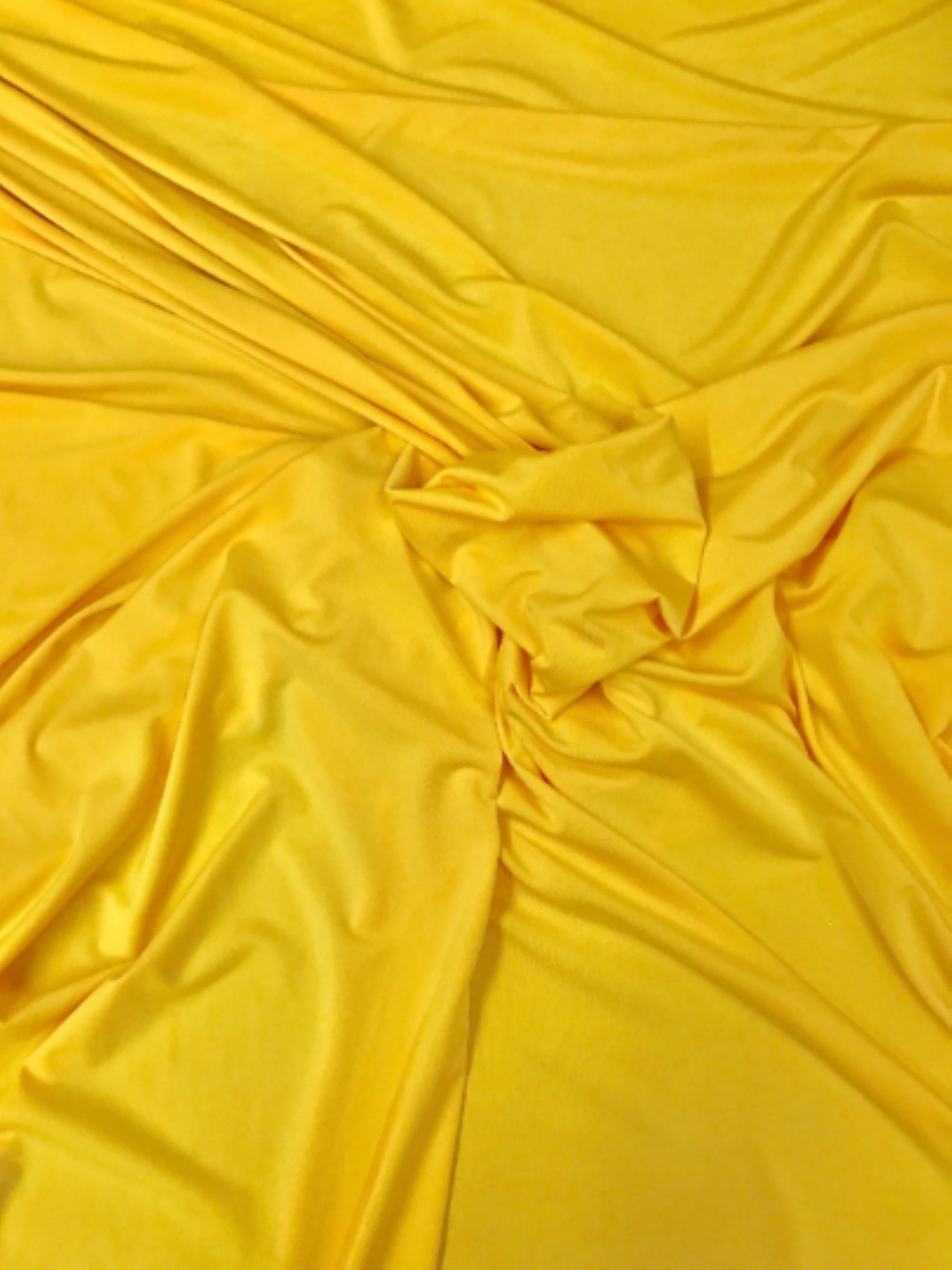 Yellow Spandex Fabric By The Yard 60 Wide Etsy