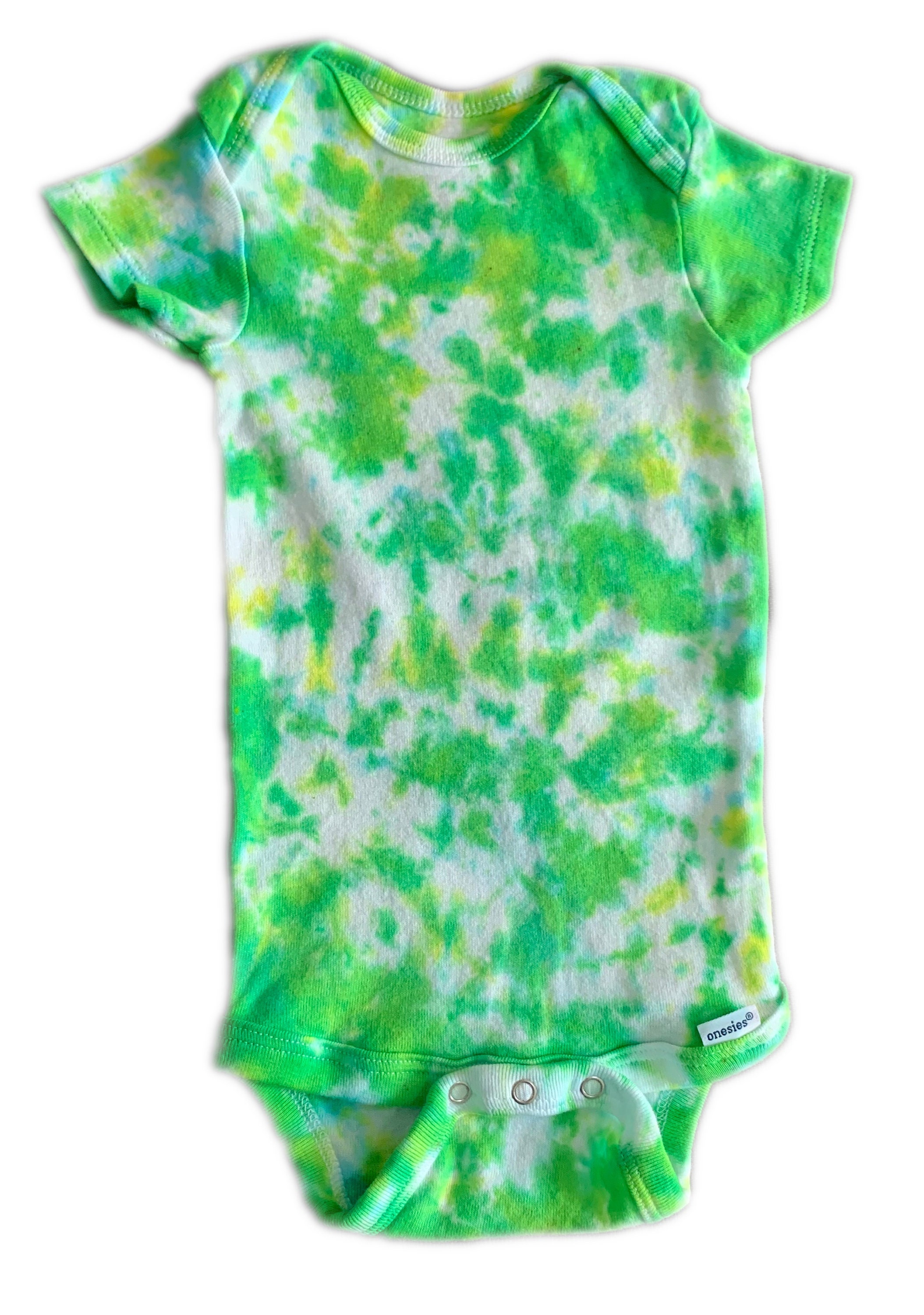 Lime Green and Yellow TieDye Baby Onesie Etsy