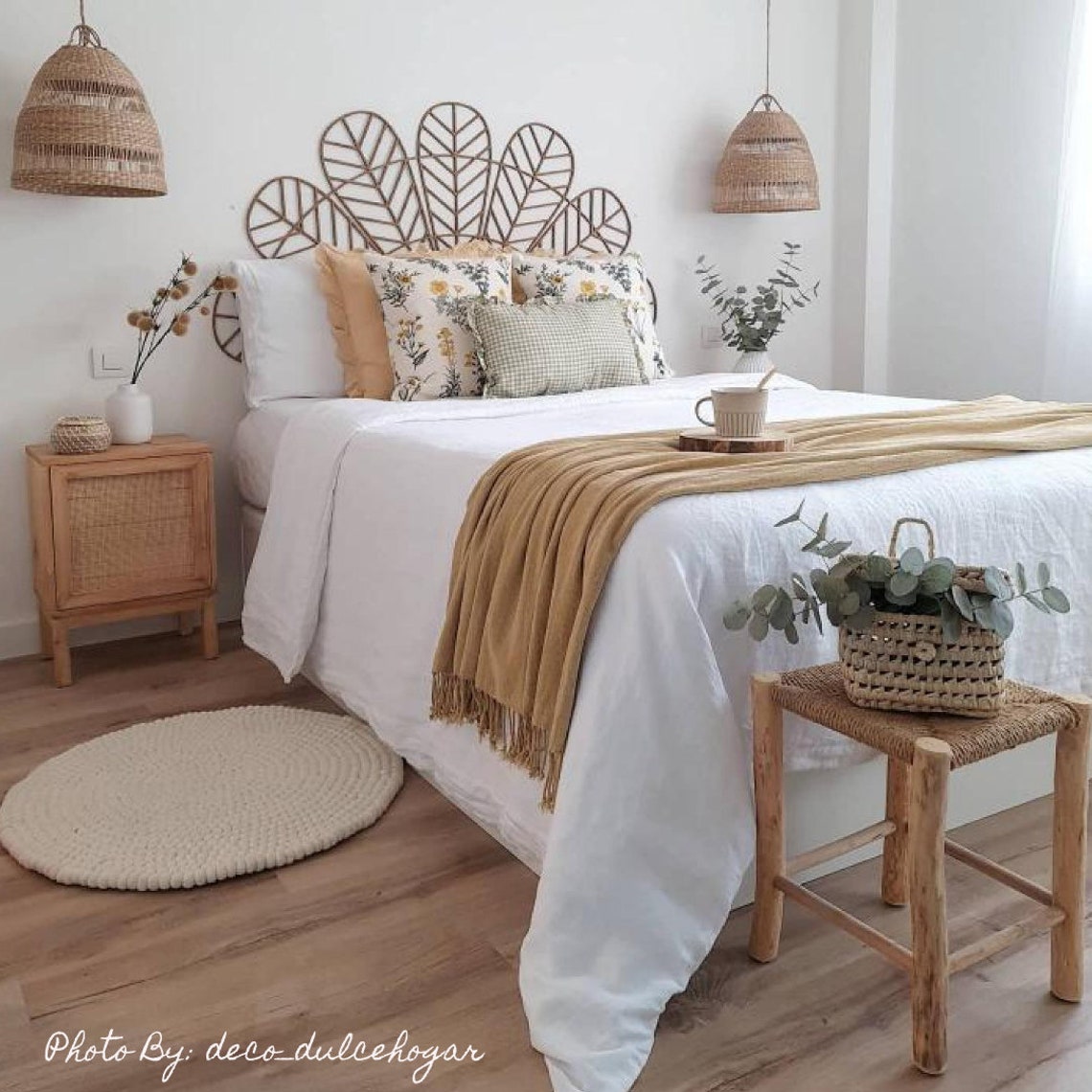 Bett Kopfteil Holz Kopfteile beleuchtet Bett Vintage | Etsy