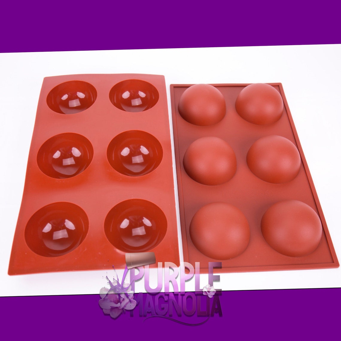 XL Chocolate Bomb Mold Large 6Cavity Semi Sphere Silicone Etsy