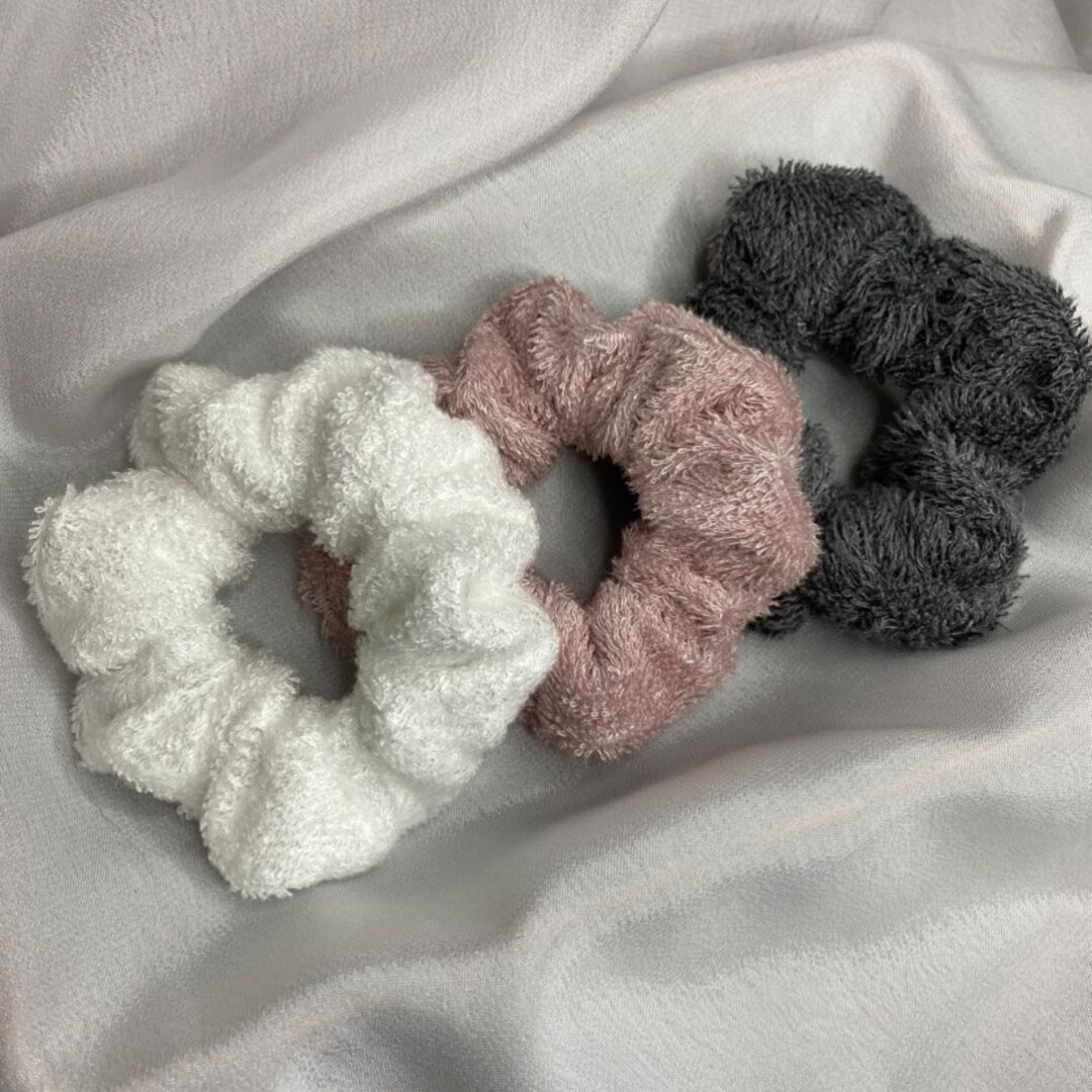 Towel Scrunchies Scrunchies for Wet Hair Handmade Etsy