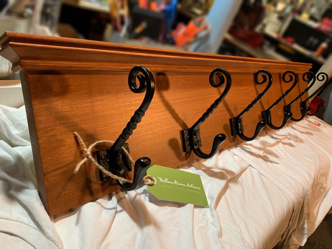 Farmhouse Coat Rack / French Country Coat Rack / Honey Pine Etsy