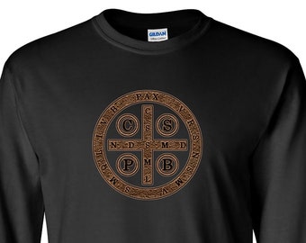 St. Benedict Long Sleeve Graphic T-Shirt