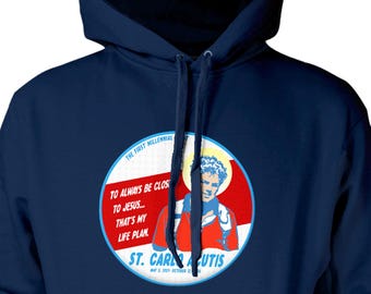 St. Carlo Acutis Canonization Hoodie for the First Millennial Catholic Saint