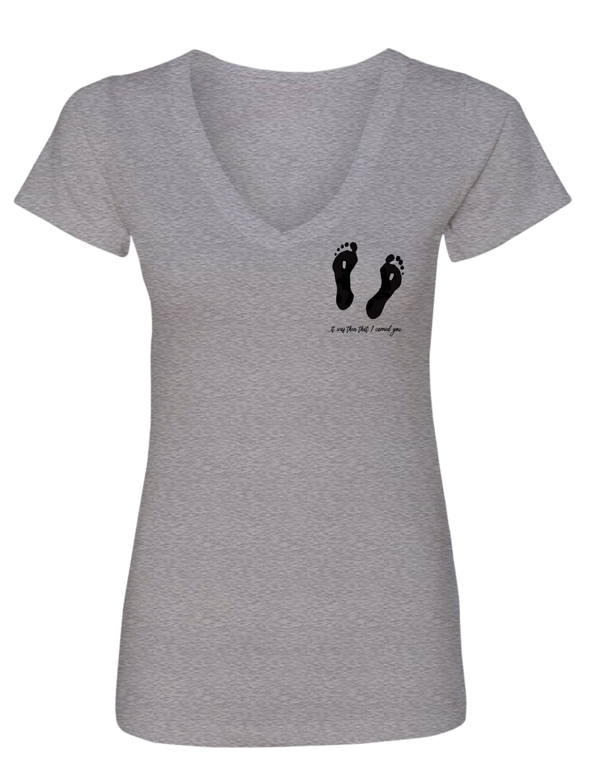 Footprints in the Sand Ladies Graphic T Etsy