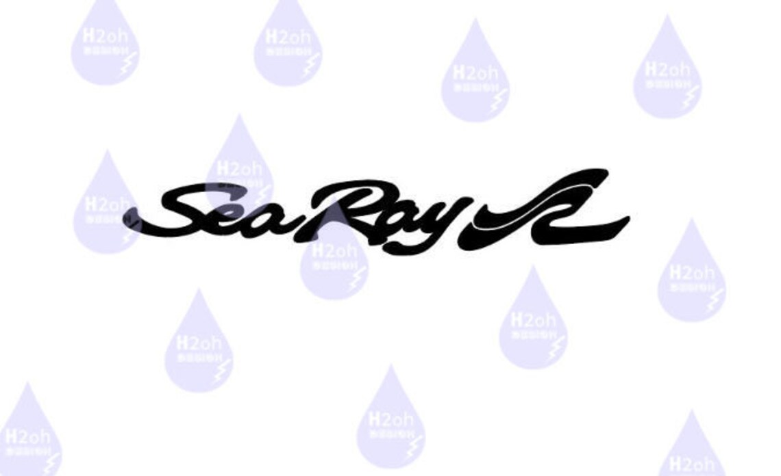 Pair 2 Sea Ray Vinyl Boat Decals Etsy