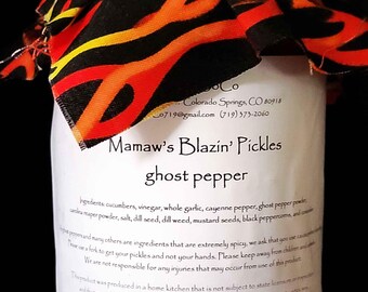 Mamaw's Blazin' Ghost Pepper Pickles – Spicy Pickle Chips
