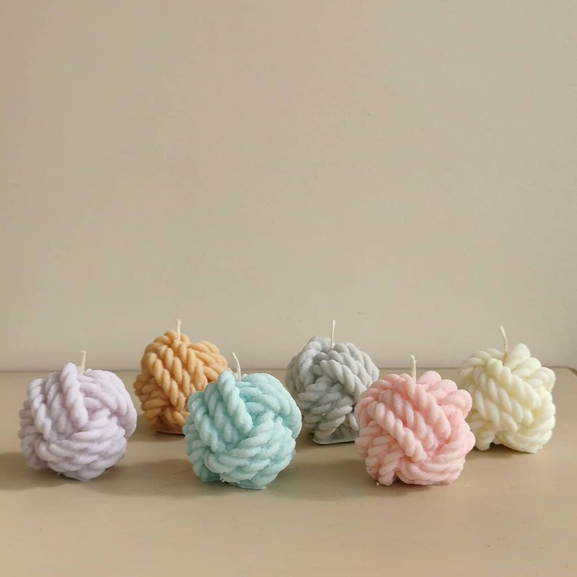 Ball of Yarn Candle Knot Candle Soy Wax Candles Etsy UK