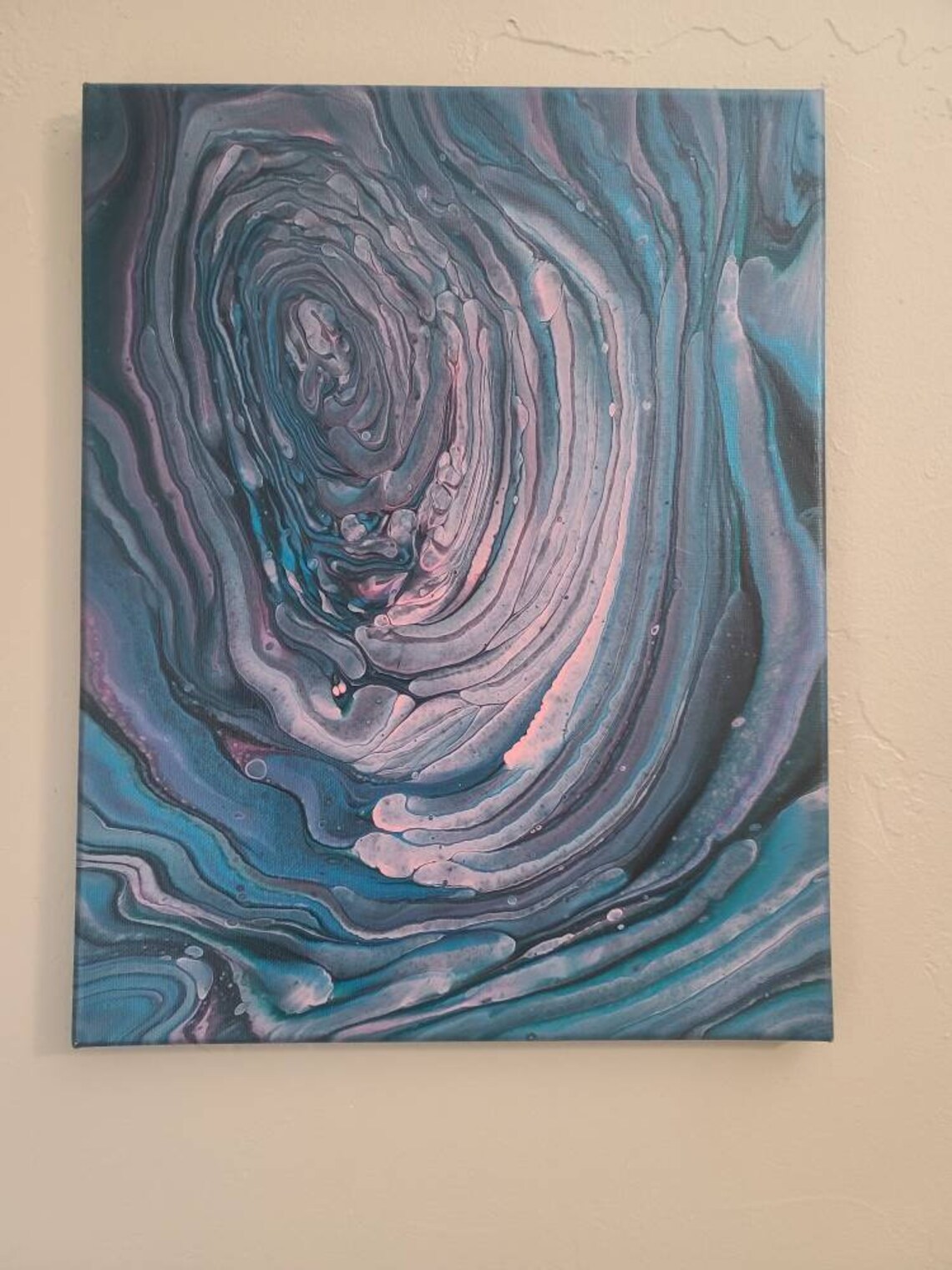 Pink and Teal Art Fun Bedroom Decor Medium Wall Art for little Etsy