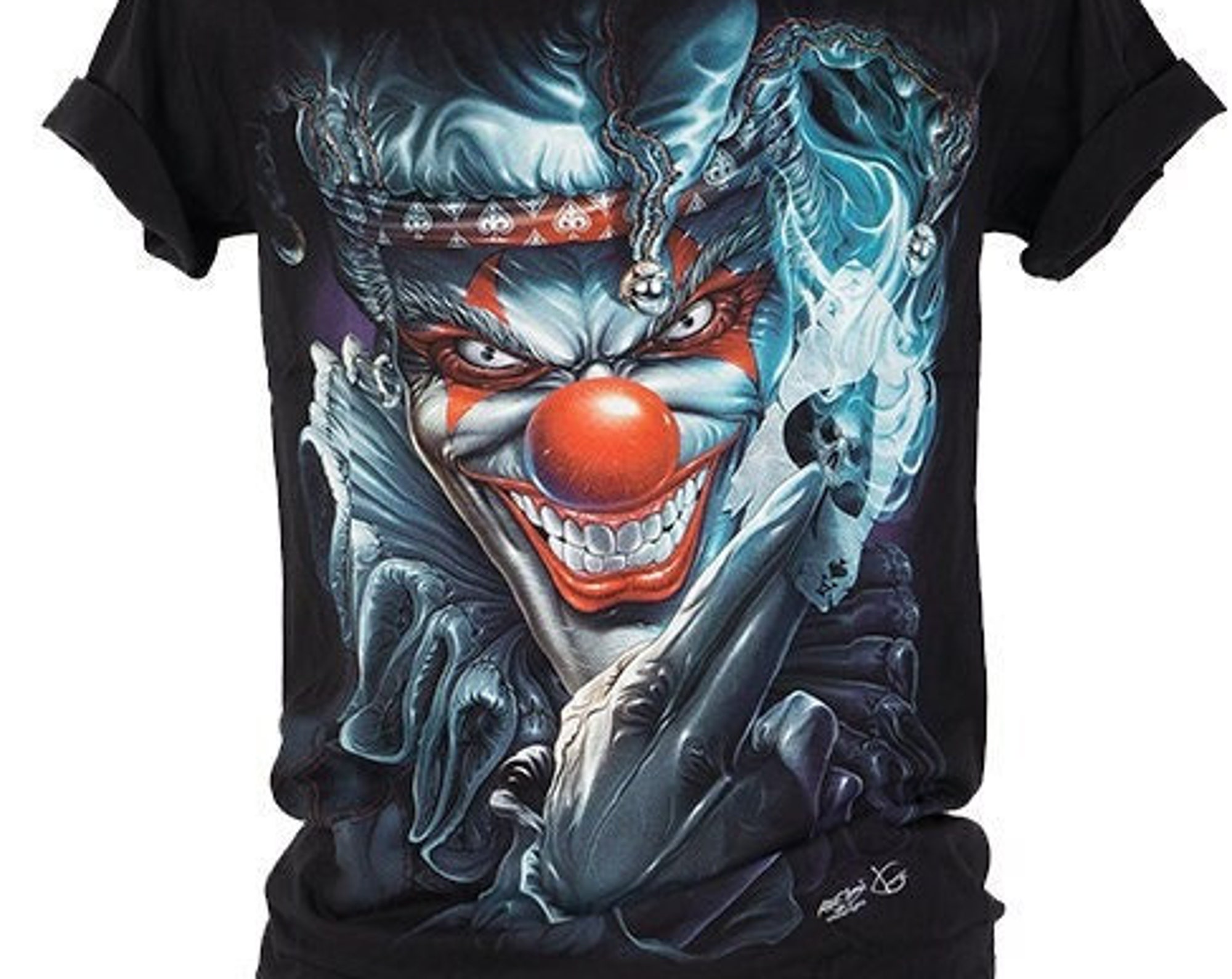 T-shirt HD Rock Chang Original Evil Winner Joker Glow in the Dark Front and Back Print Unisex