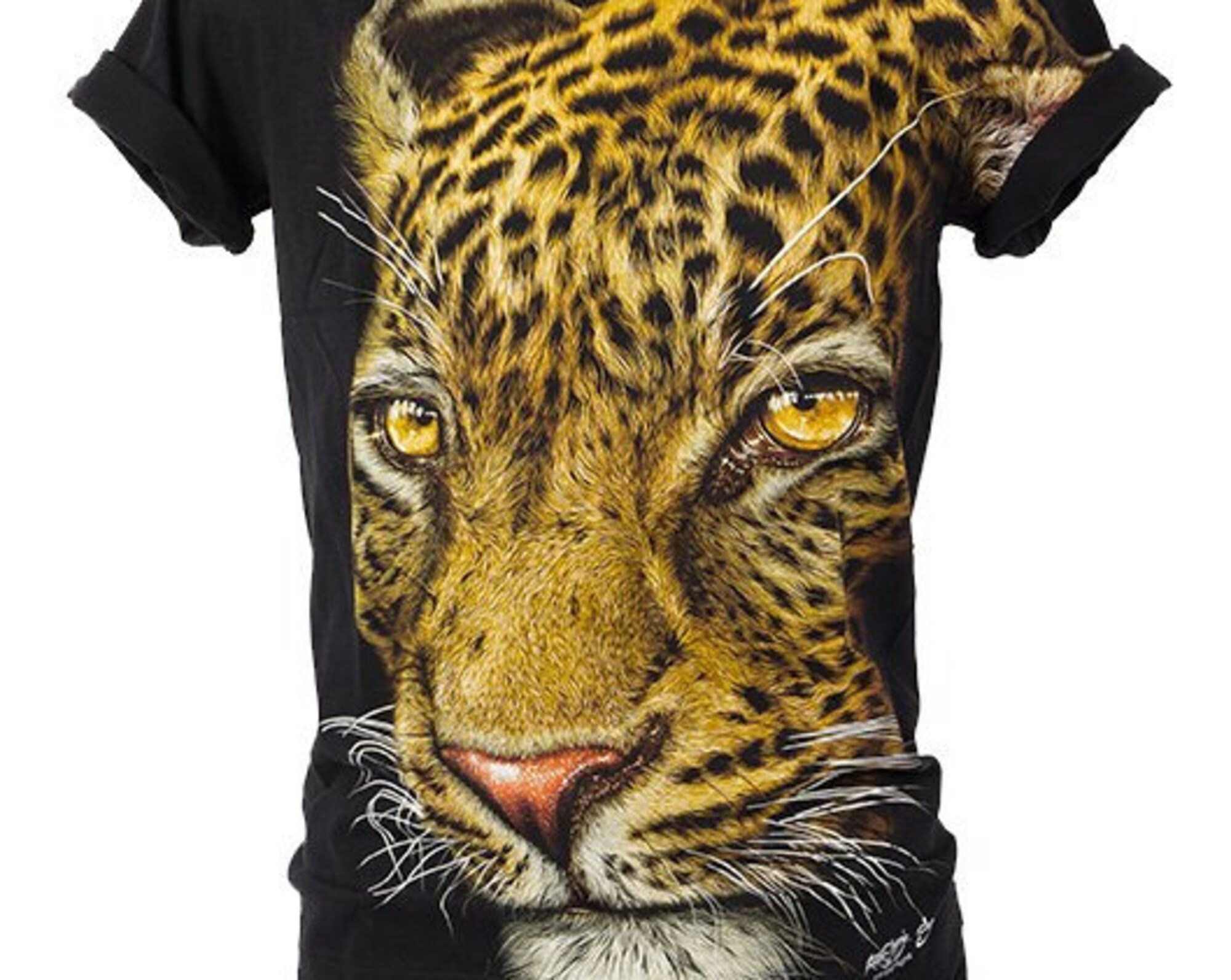 Discover T-shirt 3D Rock Chang Original Leopard Head Fierce Animal