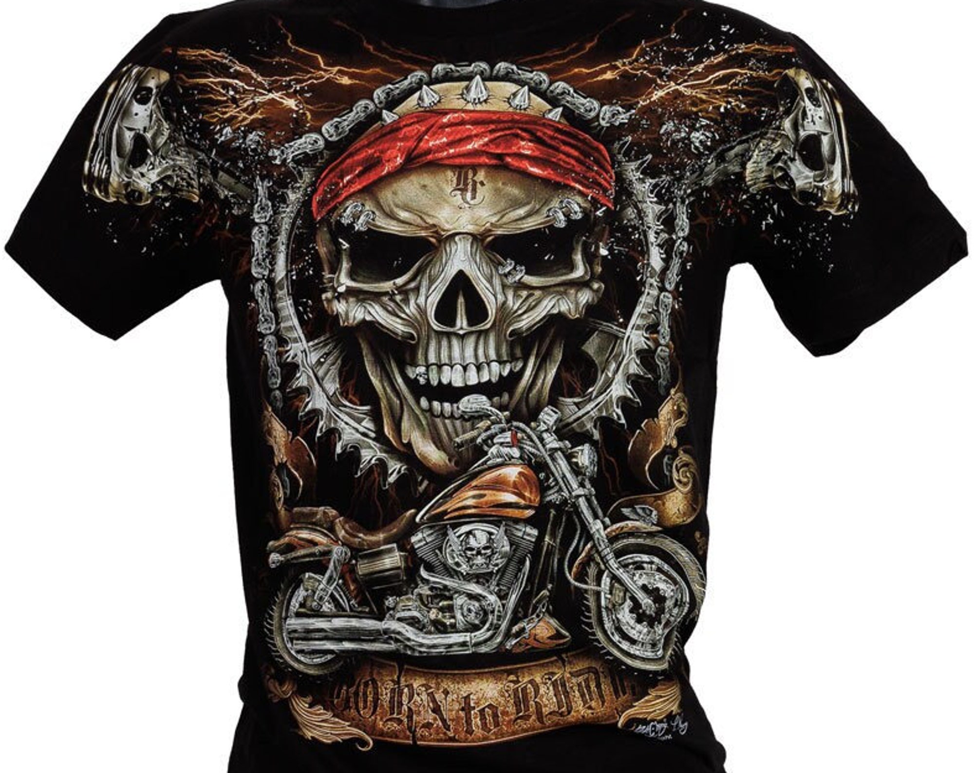 Discover T-shirt FHD Original Rock Chang Born to Ride