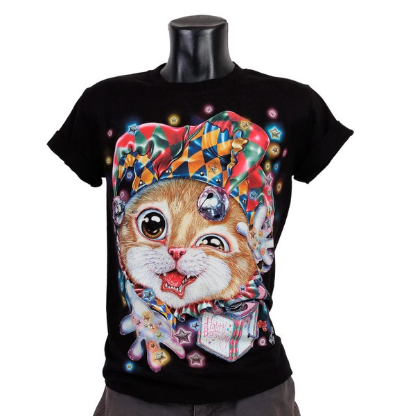 ★AWESOMEUS★ SMILE CAT IN THE HOUSE PIGMENT TSHIRT 4COLOR Garfield-Never-Trust-Smiling-