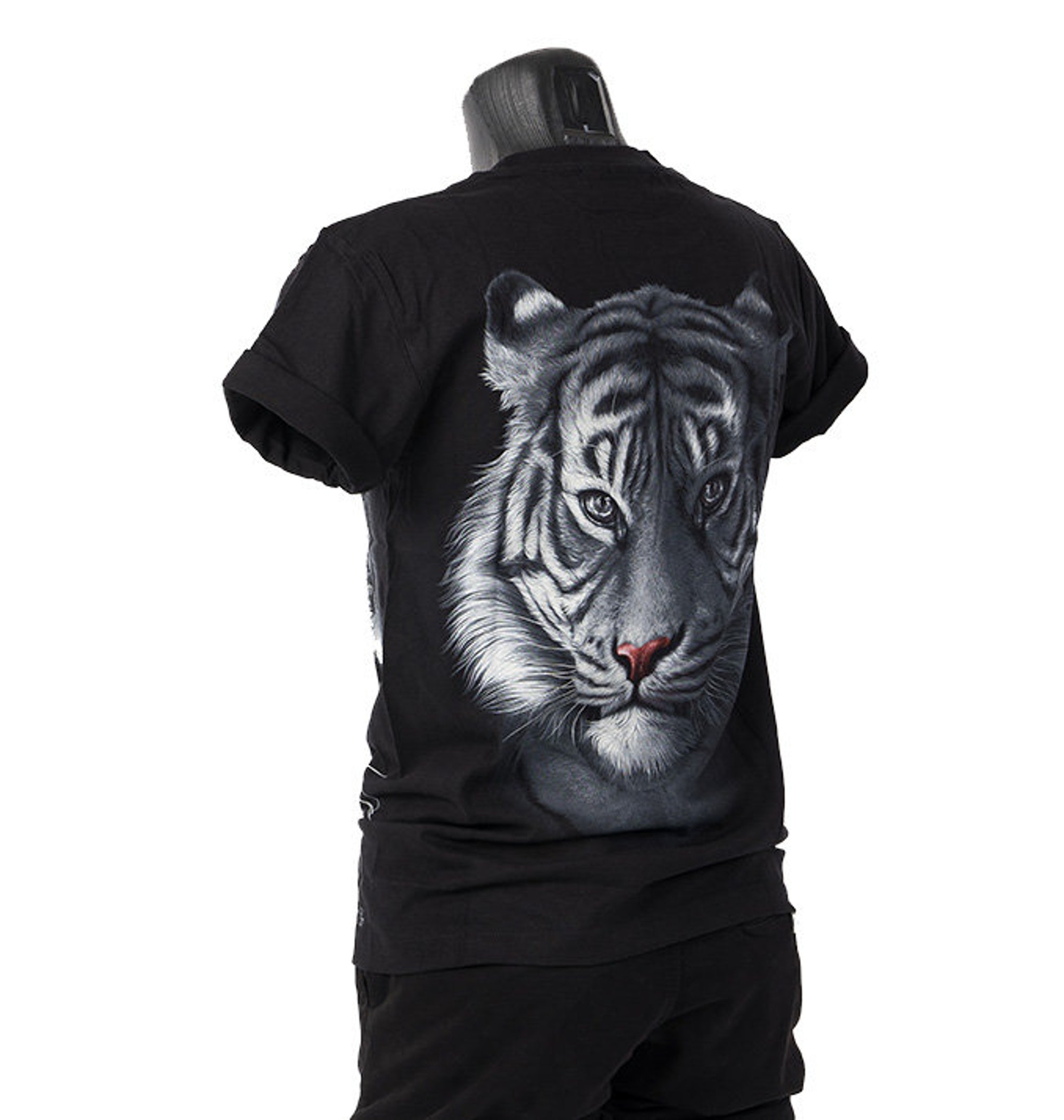 T-shirt 3D Rock Chang Original White Tiger Head