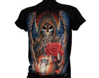 T-shirt Rock Chang Original the Rose of the Dark Angel Glow