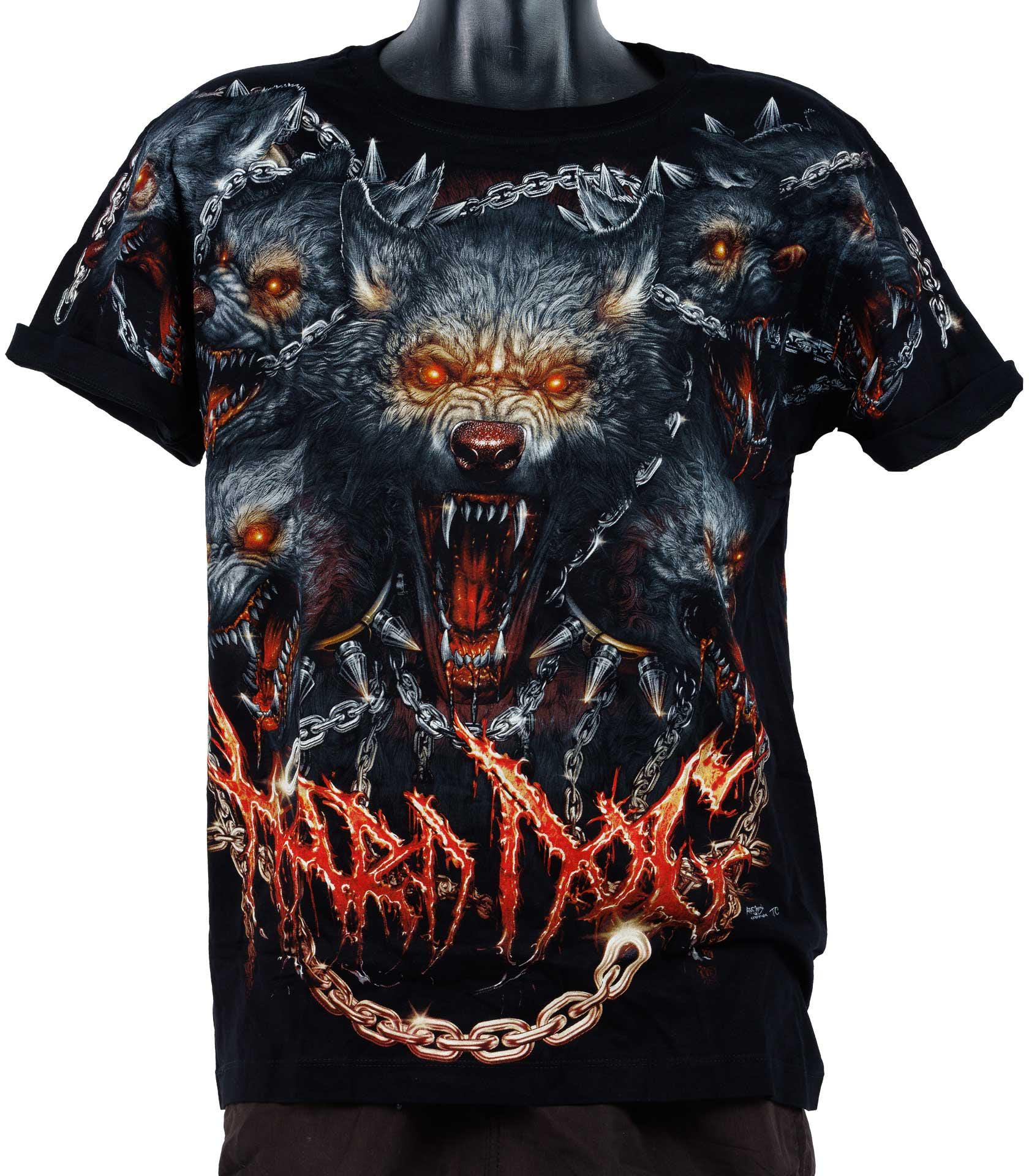 【新品！未開封】anvivid 金箔のロゴTシャツ Free 黒 Tシャツ FHD オリジナル ロックチャン ハードドッグ FHD-86 暗闇で光る