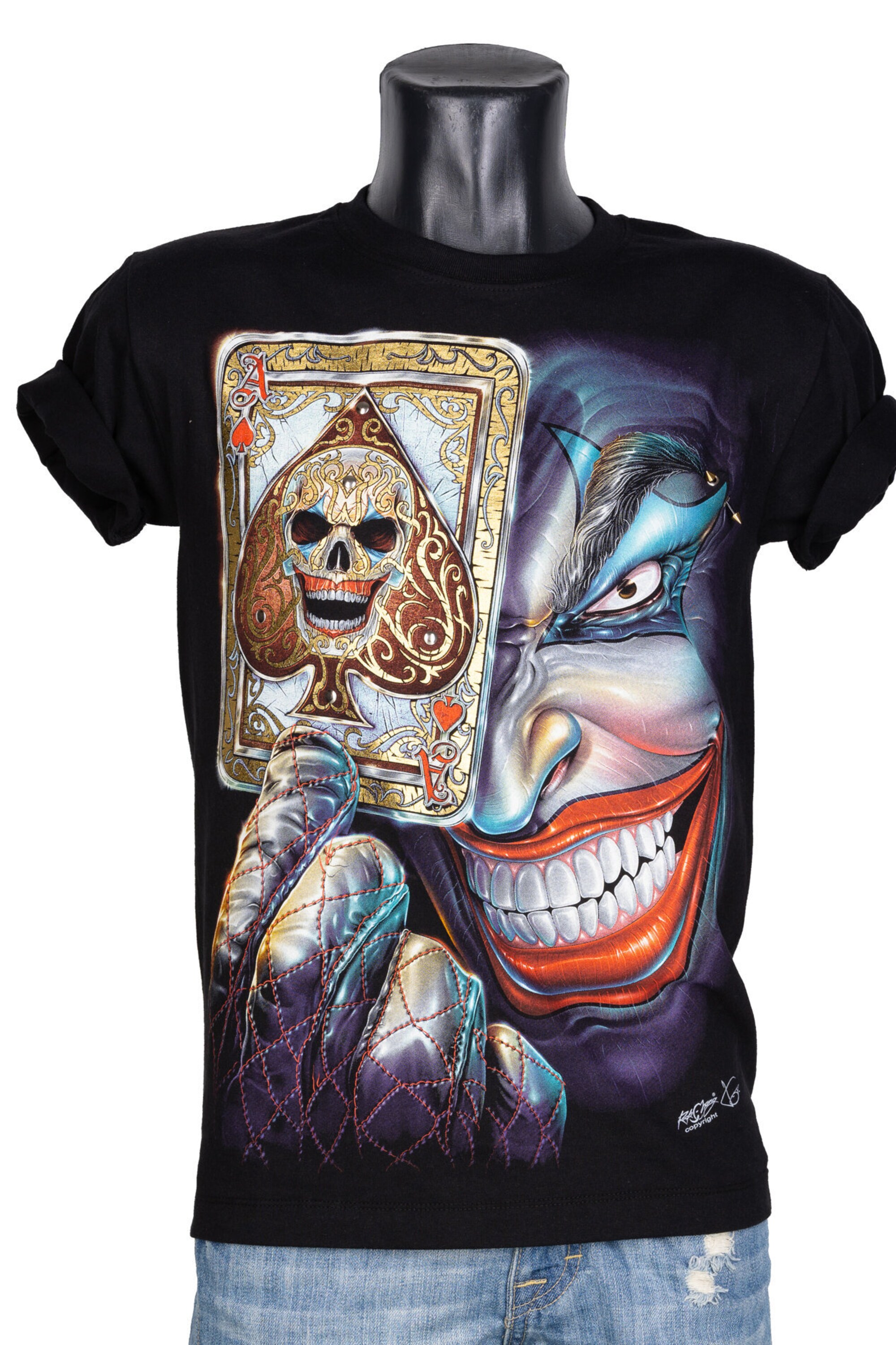 Discover T-Shirt 3D Rock Chang Original Joker Clown with Pistols