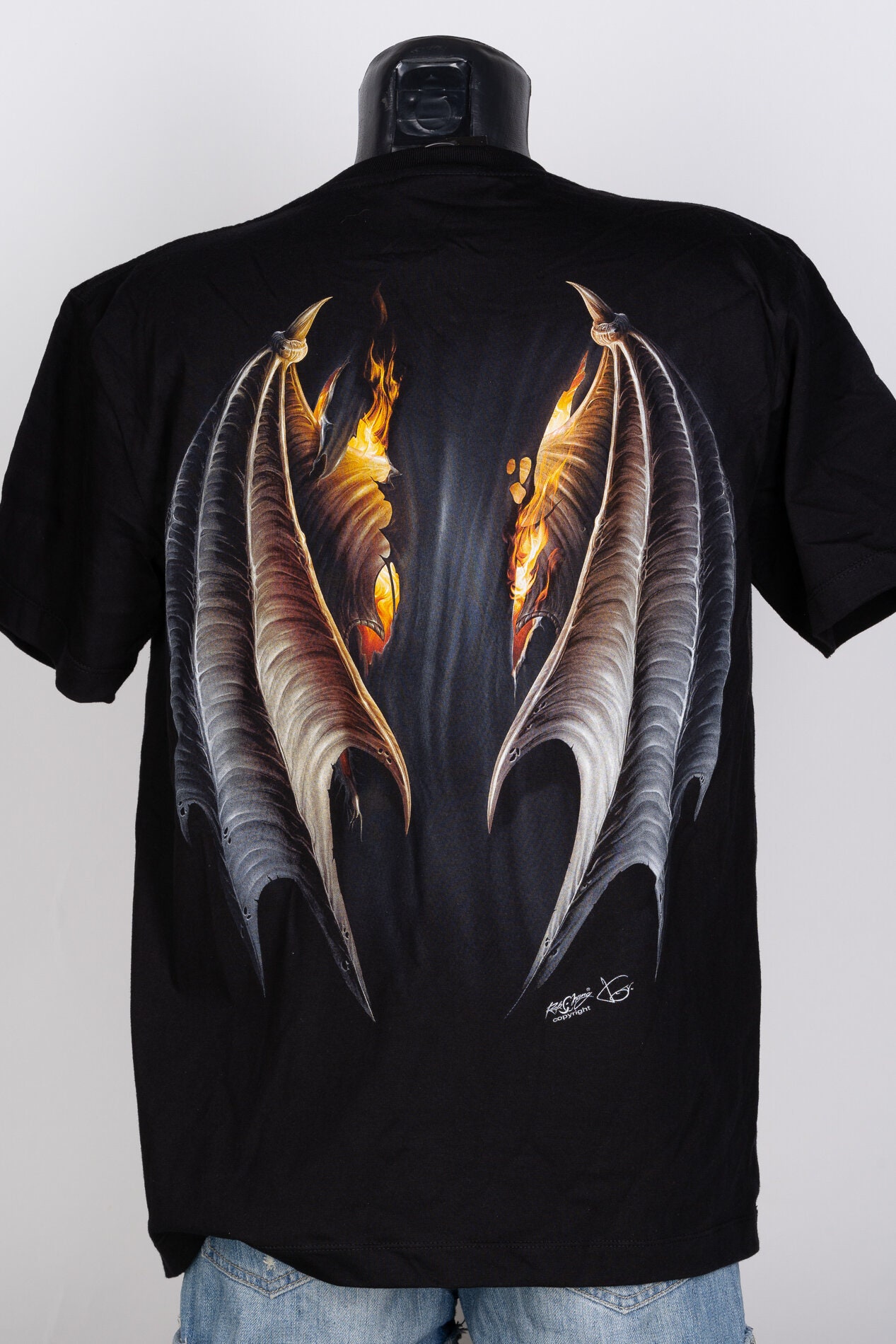 T-shirt Fullhd Rock Chang Original Big Dragon on Fire FHD-60