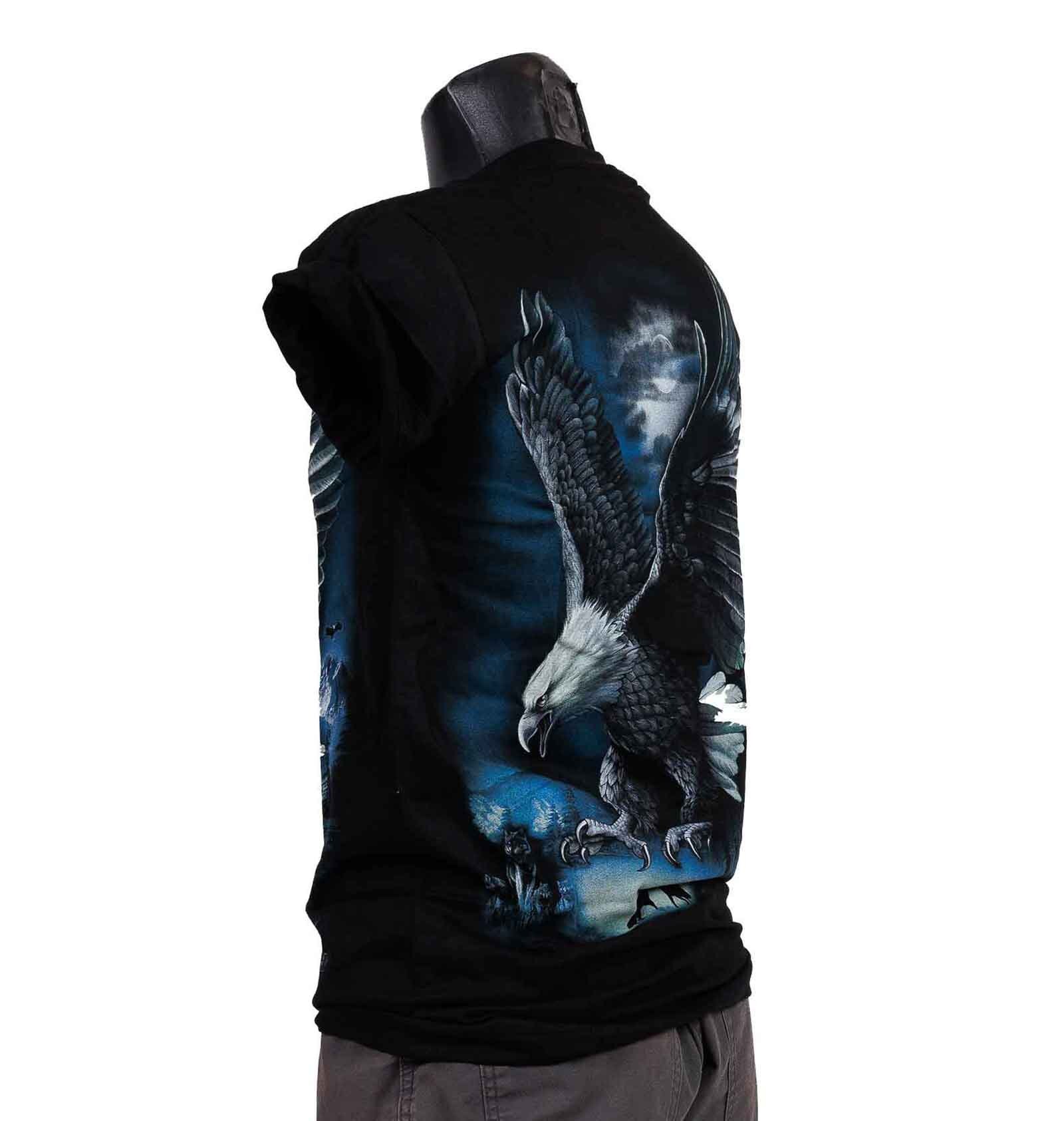 T-shirt Rock Chang Original Flying Eagle Blue Mountains Glow