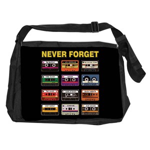 Glöm aldrig Cassette Edition Messenger Bag Tshirtland Original
