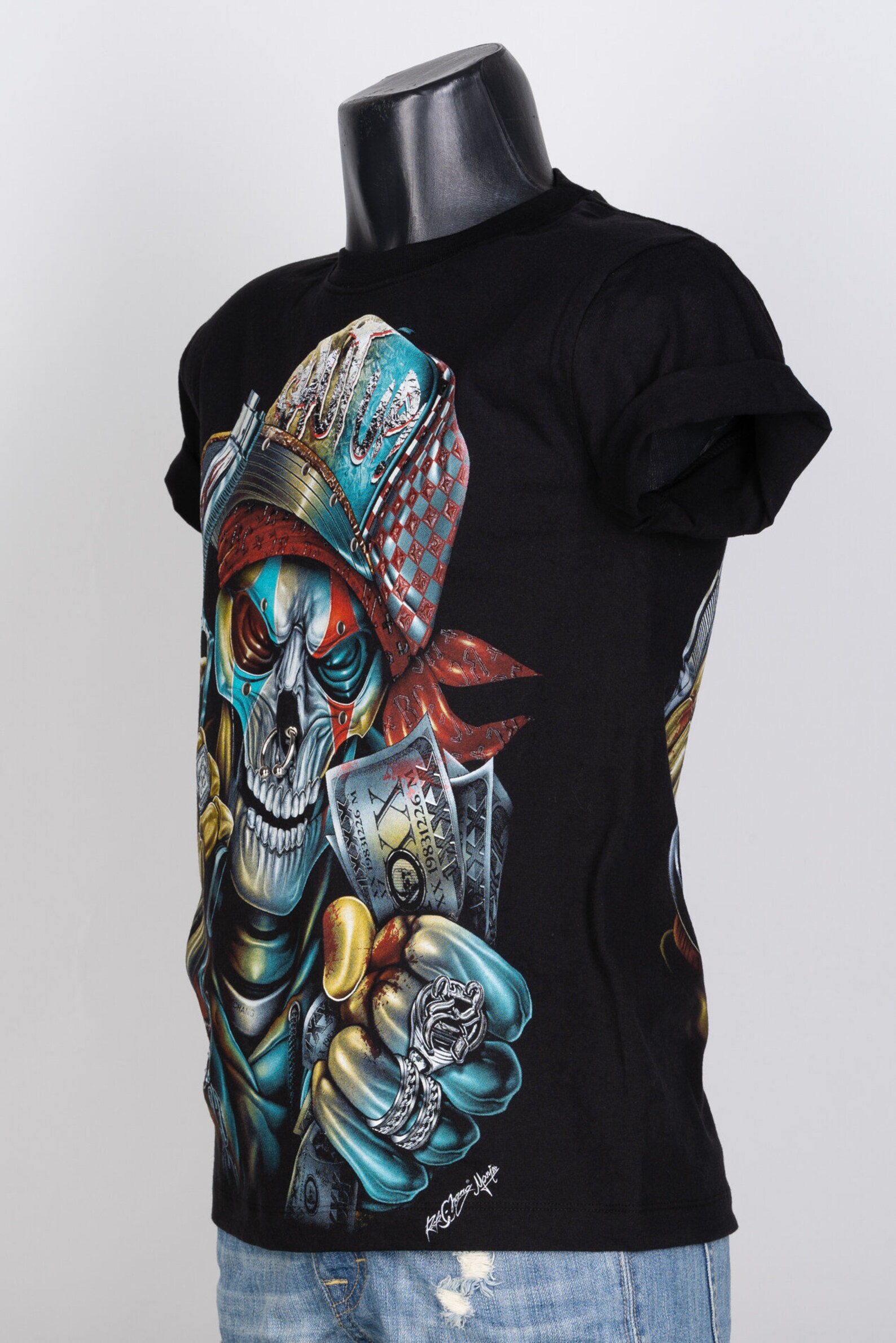 Tshirt 3D Rock Chang Original Crazy Bad Skeleton 3D144 Glow Etsy