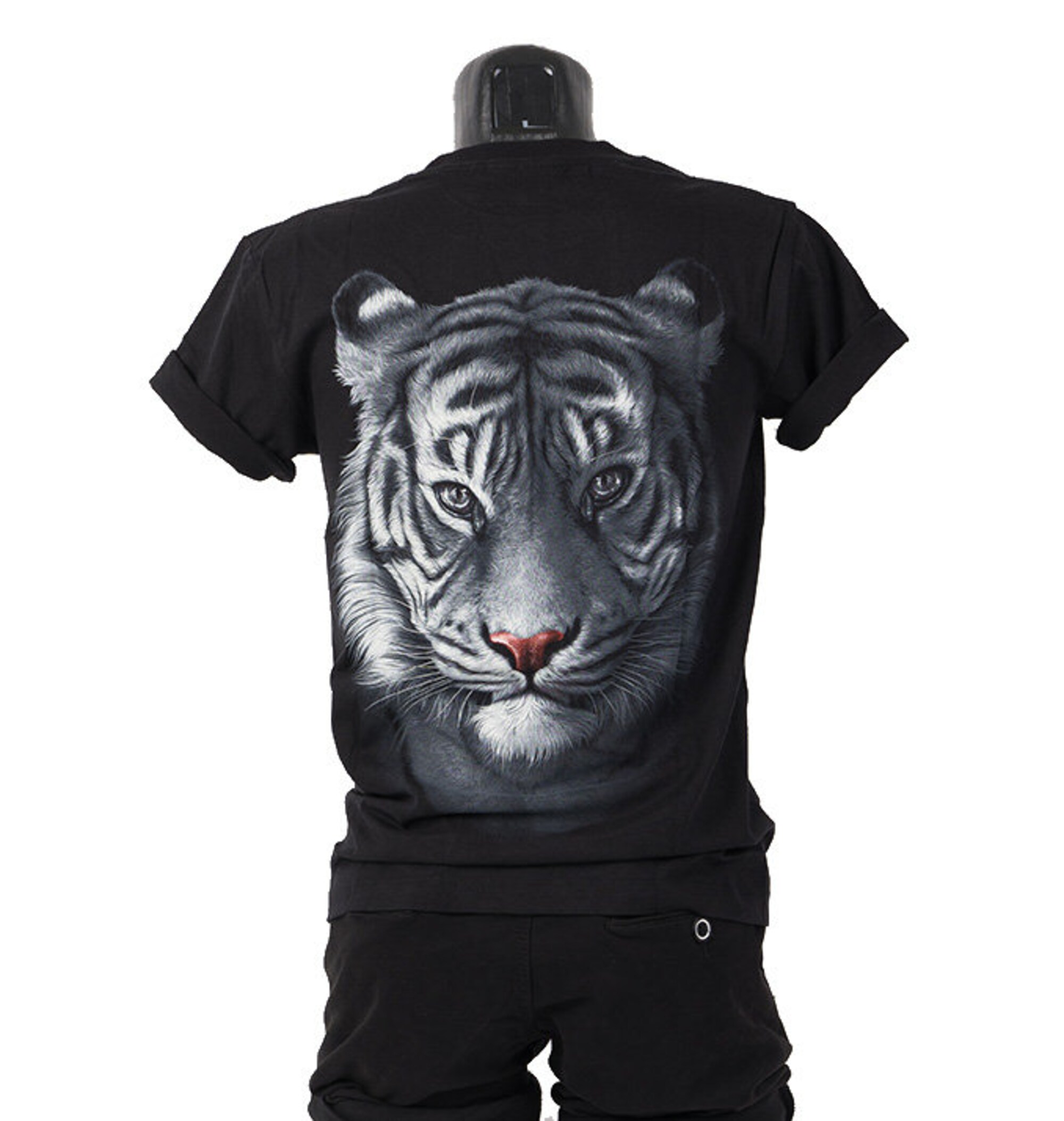 T-shirt 3D Rock Chang Original White Tiger Head