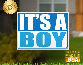 Boy Yard Sign - Etsy