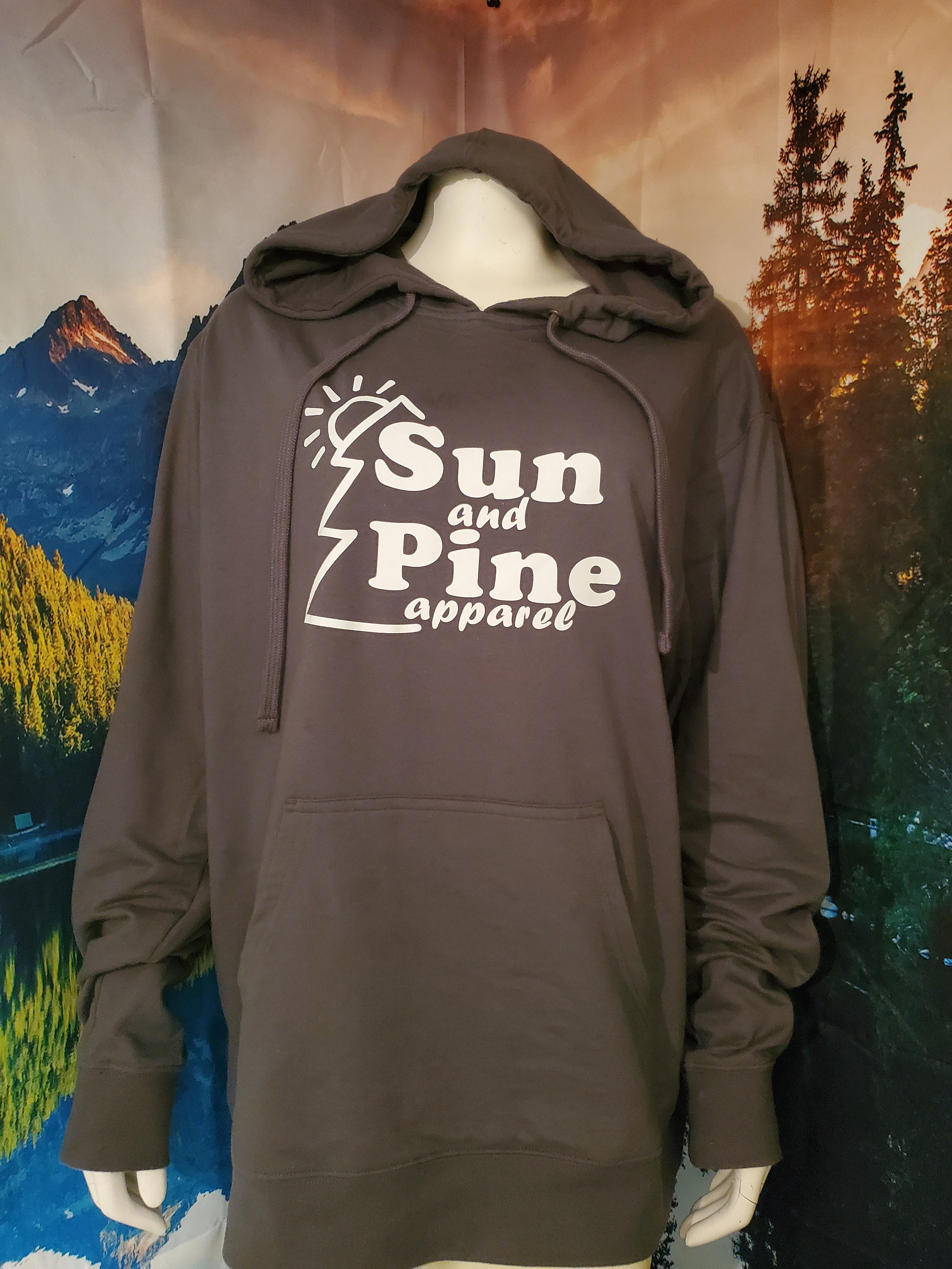 mens grey sherpa pullover