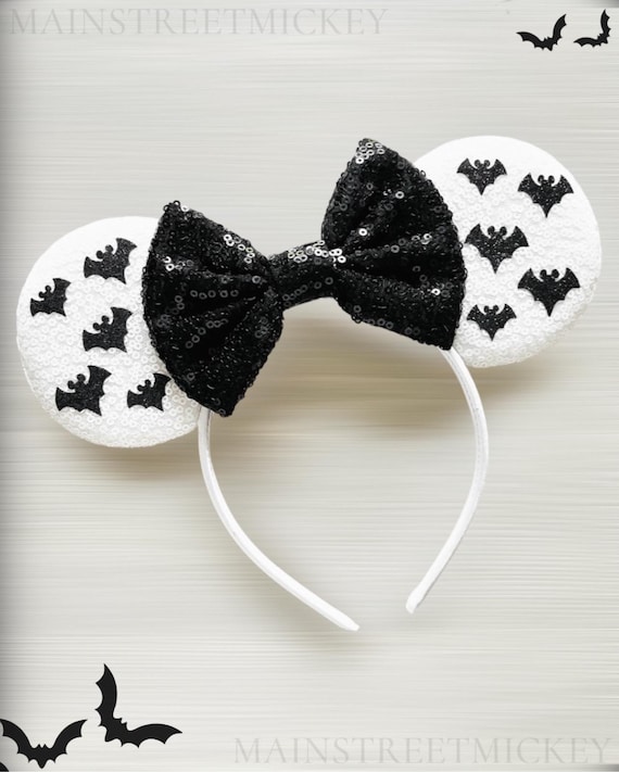 Minnie Mouse Bat Ear, Halloween Mouse Ear, Mickey Ear  display picture 2