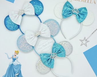 Oreilles de princesse de souris sequins Minnie Mickey serre-tête oreilles pour enfants et adultes