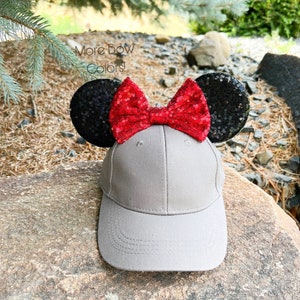 Minnie Mouse Hats, Disney Hats For Adults and Kids, Minnie Ears, Disneyland Ear, Mickey Mouse Ear Hat, Mouse Ear, Mickey Ears, Disney Hats