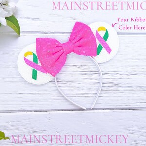 Minnie-Maus-Bewusstseinsohren, Mausohr für Erwachsene und Kinder, Minnie-Mausohren, Minnie-Ohren, Disneyland-Ohr, unterstützen Sie die Sache Mickey Ear