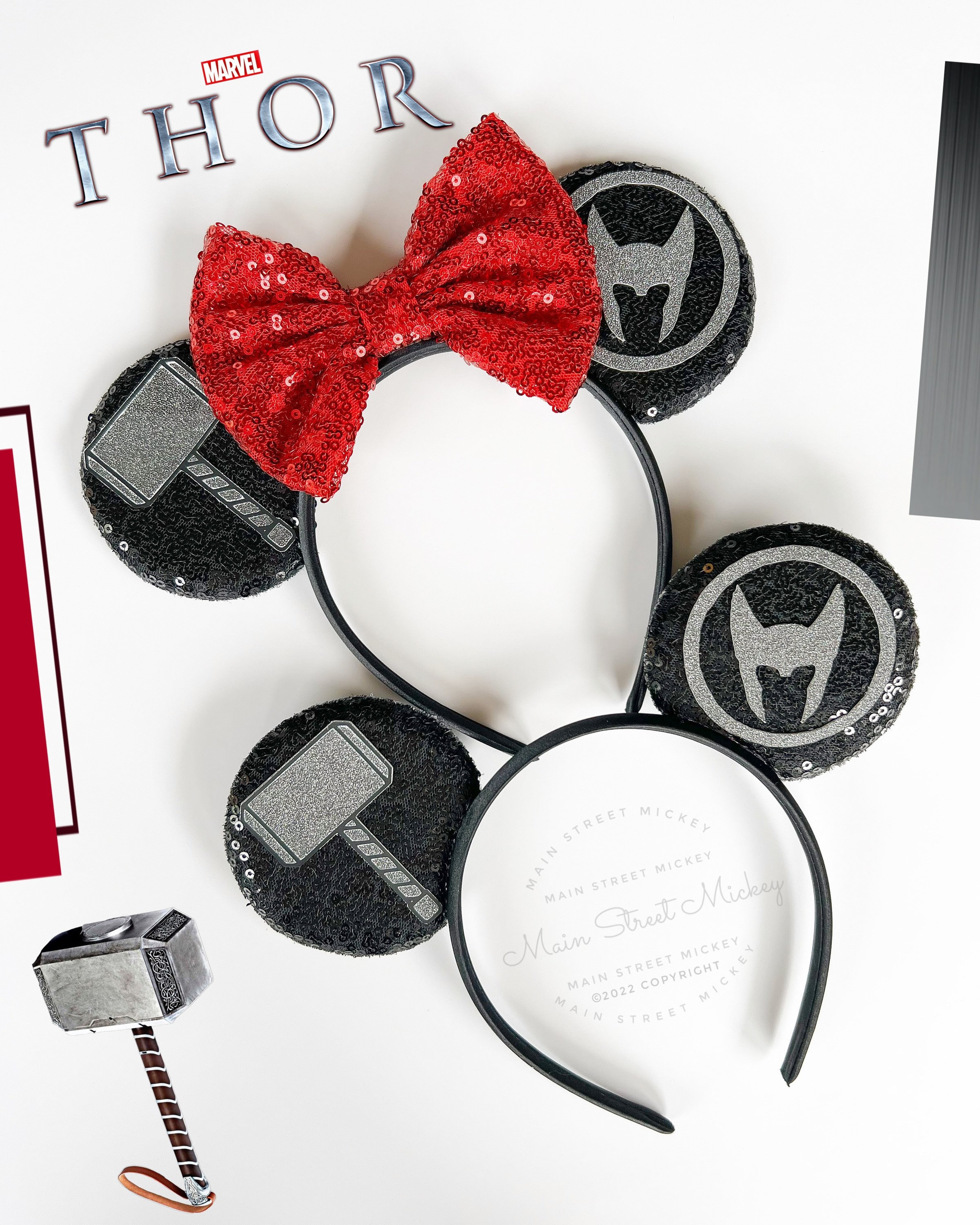 Minnie Mouse Thor Ears, Thor Marvel Mickey Ear, Disney  display picture 1