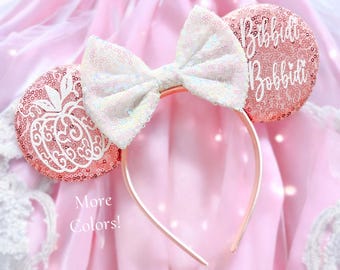 Princess Mouse Ears Sequin Minnie Mickey Headband Ears for Kids and Adults