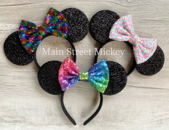 Minnie Mouse Ears, Disney Ears for Adults and Kids, Rainbow  display picture 3