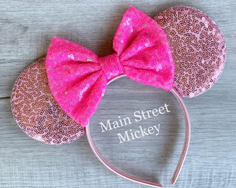 Orejas de Minnie Mouse, Orejas Disney para adultos y niños, Orejas de Minnie, Oreja de Disneyland, Orejas de Mickey Mouse, Oreja de Ratón, Orejas de Mickey, Cumpleaños Disney