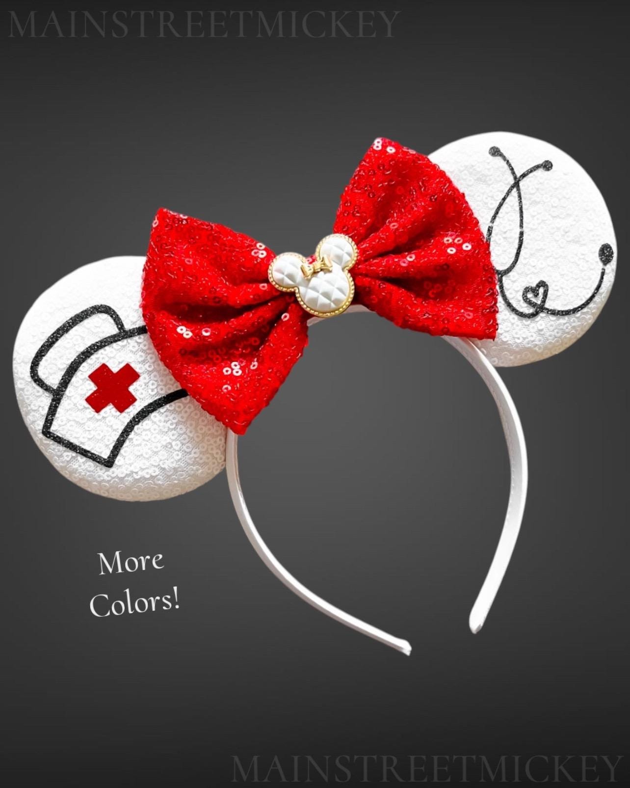 Minnie Mouse Nurse Ear, RN Nurse Mouse Ear, Mickey Ear  display picture 3