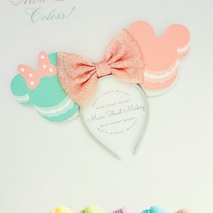 Minnie Mouse Ears, Minnie Ear, Macaroon Minnie Mouse Ears, Mickey Ears, Disneyland Ear, Mickey Dessert Ears, Disney Food Ear, Treat Ears