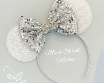 Princess Mouse Ears Sequin Minnie Mickey Headband Ears for Kids and Adults