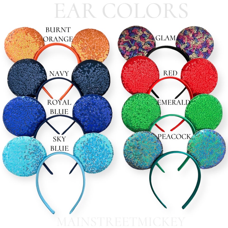 Minnie Mouse Ears, Birthday Ears For Adults and Kids, Minnie Mouse Party Ears, Any Age Minnie Ears, Disneyland Ear, Mickey Balloons Ear image 6