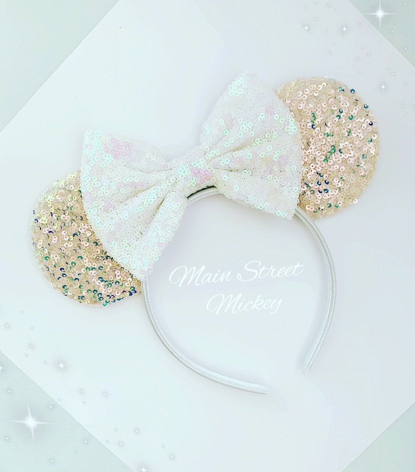 Disney Parks Iridescent Bride Minnie Ears A1DQu9BU5TL._AC_UF894,  main image 4