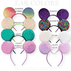 Minnie Mouse Ears, Birthday Ears For Adults and Kids, Minnie Mouse Party Ears, Any Age Minnie Ears, Disneyland Ear, Mickey Balloons Ear image 4