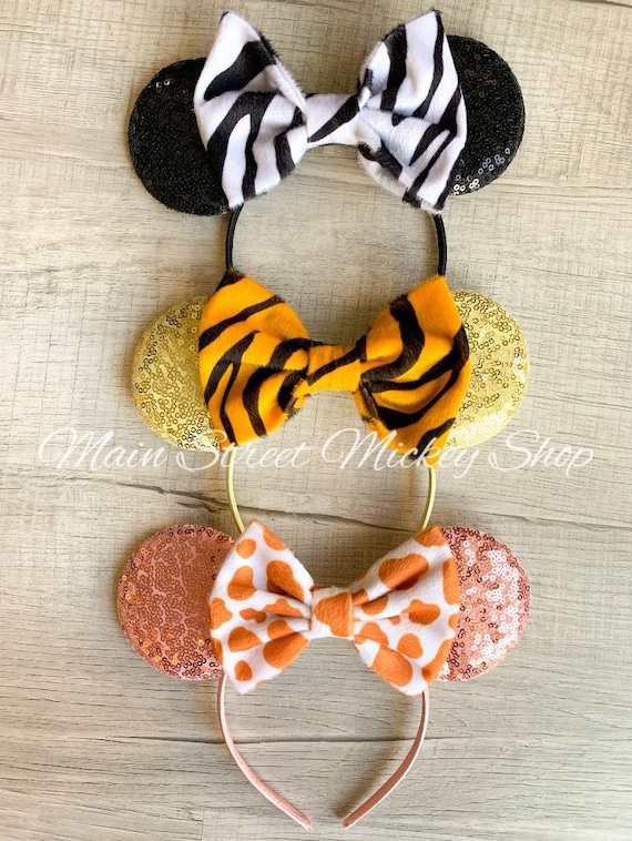 Minnie Ears for Adults and Kids, Leopard Cheetah Minnie Ear 