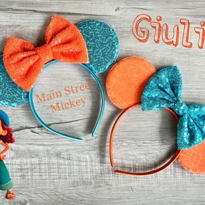 Minnie Mouse Guilia Ears, Disney Ears For Adults and Kids, Minnie Ears, Disneyland Ear, Mickey Mouse Ears, Mouse Ear, Mickey Luca Mouse Ears