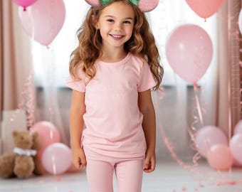 Minnie Mouse Ears All Ages, Disney Ears for Adults and Kids, Choose Ear and Bow Color, Minnie Ears, Pink Ears, Icy Pink Color Ears, Birthday