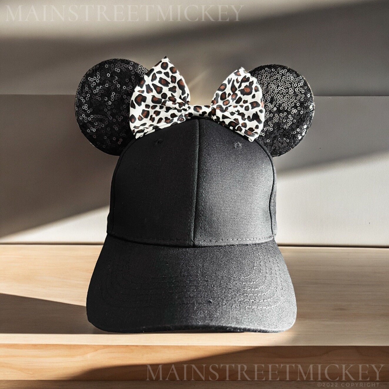 Minnie Mouse Ear Hat, Cheetah Disney Hats for Adults and  display picture 3