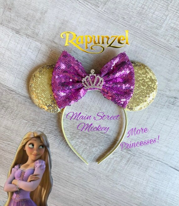 Princess Mouse Ears Sequin Minnie Mickey Headband Ears for  display picture 1